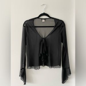 Taboo Sheer Cover-Up Blouse